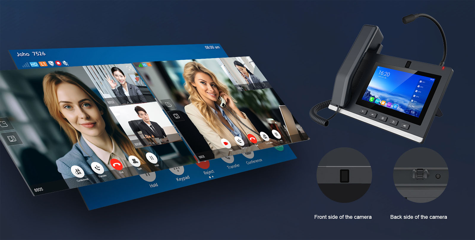Built-in Adjustable Camera