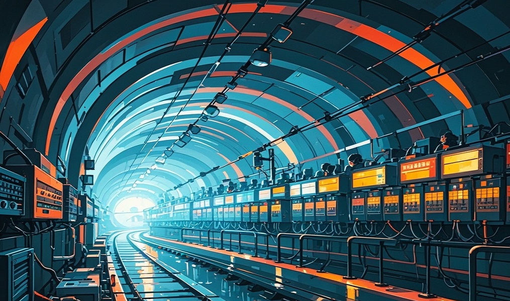 Tunnel wireless broadcasting system