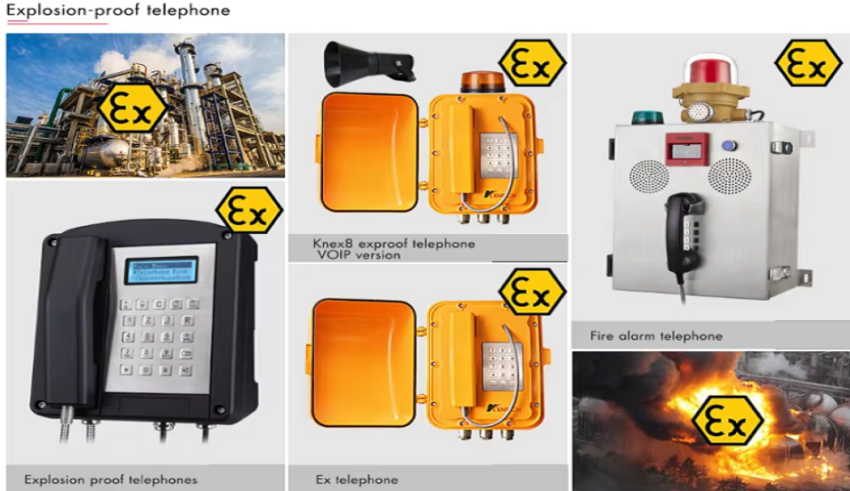 Explosion proof loudspeaker telephone