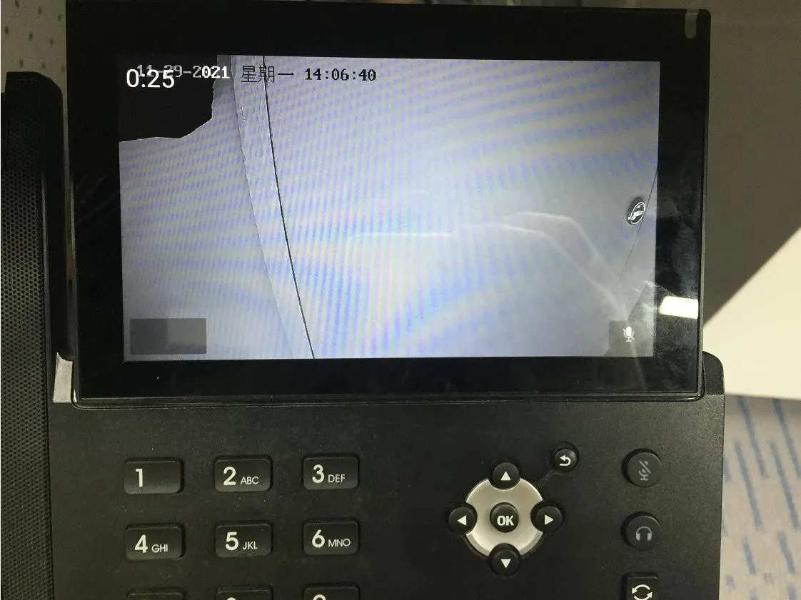 X7A successfully displays the camera stream