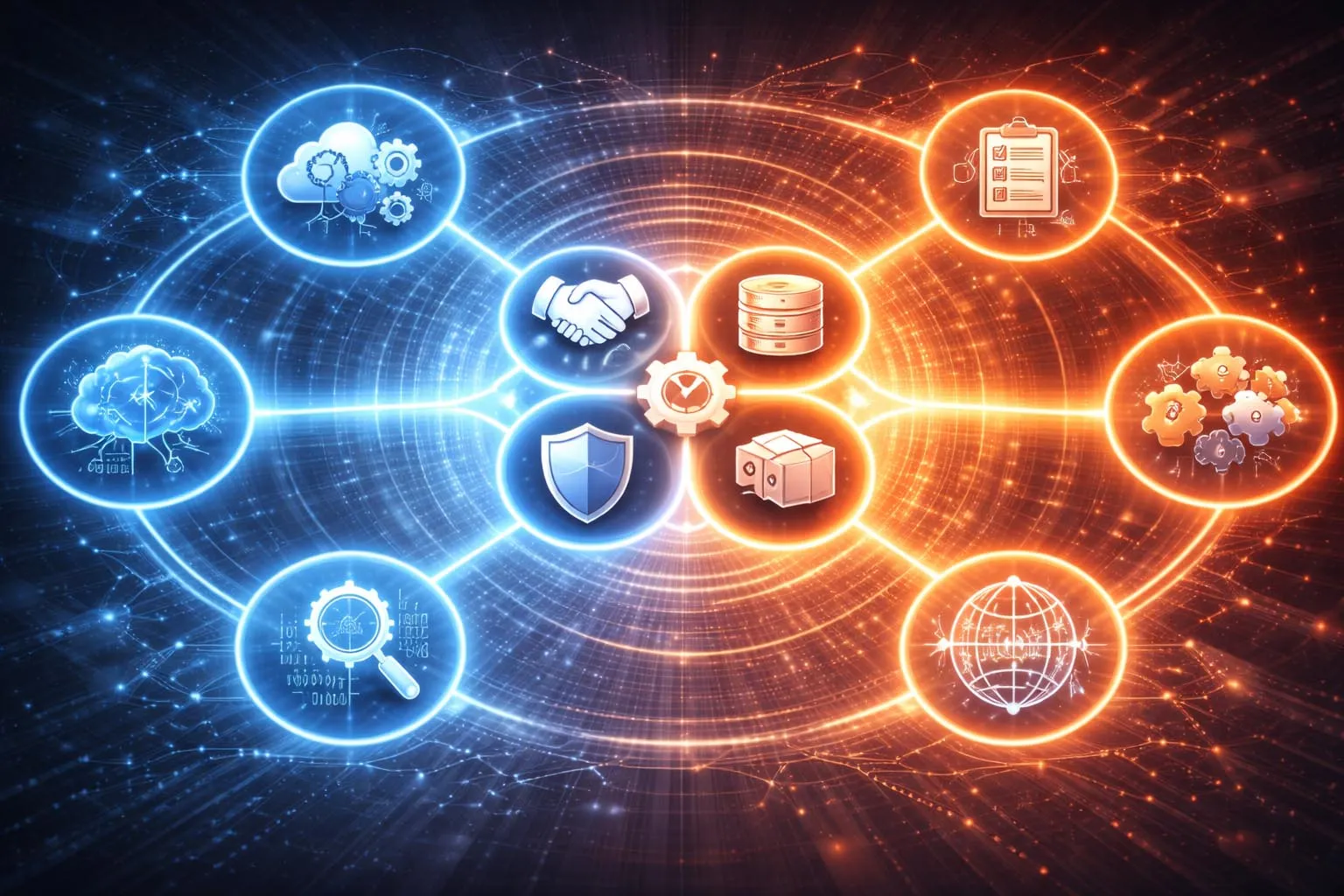 Interoperability workflow showing standards APIs protocols identity controls data mapping and system actions across connected platforms Interoperability workflow showing standards APIs protocols identity controls data mapping and system actions across connected platforms