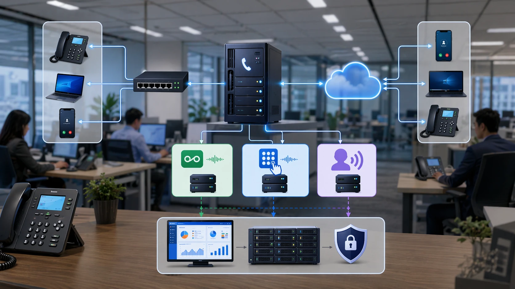 SIP INFO DTMF applications in PBX IVR voicemail gateway and enterprise VoIP systems