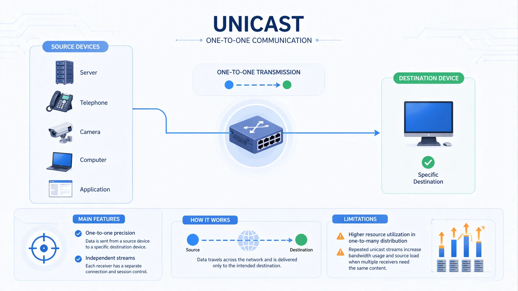 What Is Unicast? How It Works, Benefits, and Applications