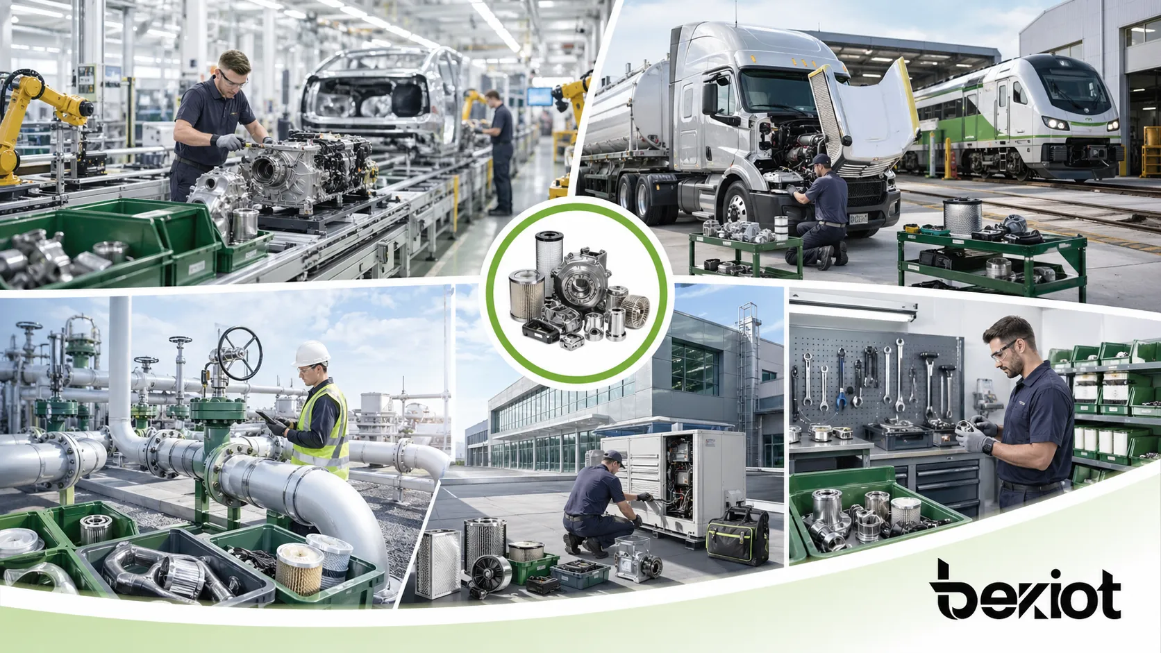 Spare parts applications across manufacturing production lines transportation fleets utility infrastructure facility systems and technical maintenance operations