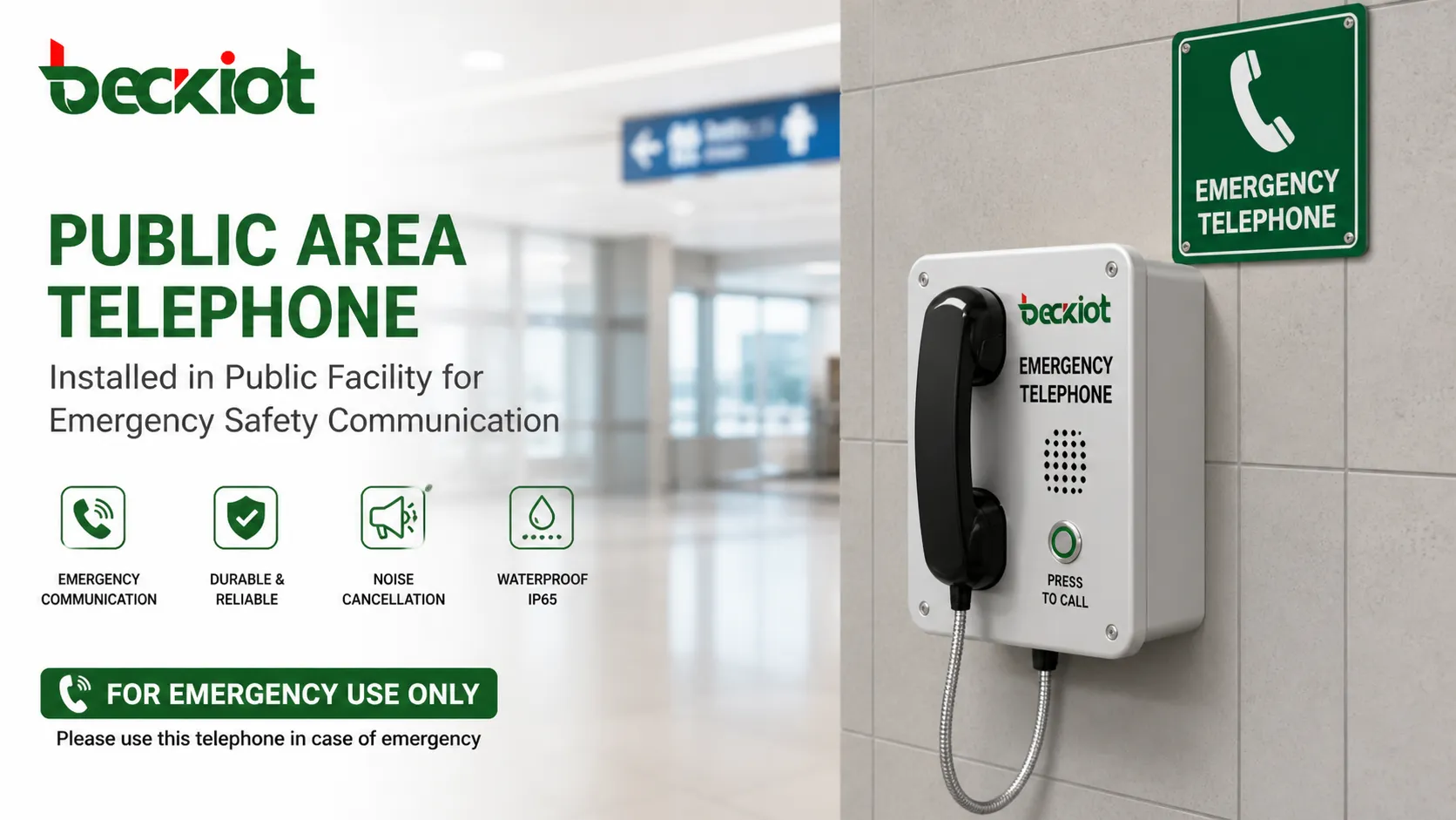 Public Area Telephones: Reliable Communication for Emergency, Safety, and Daily Use