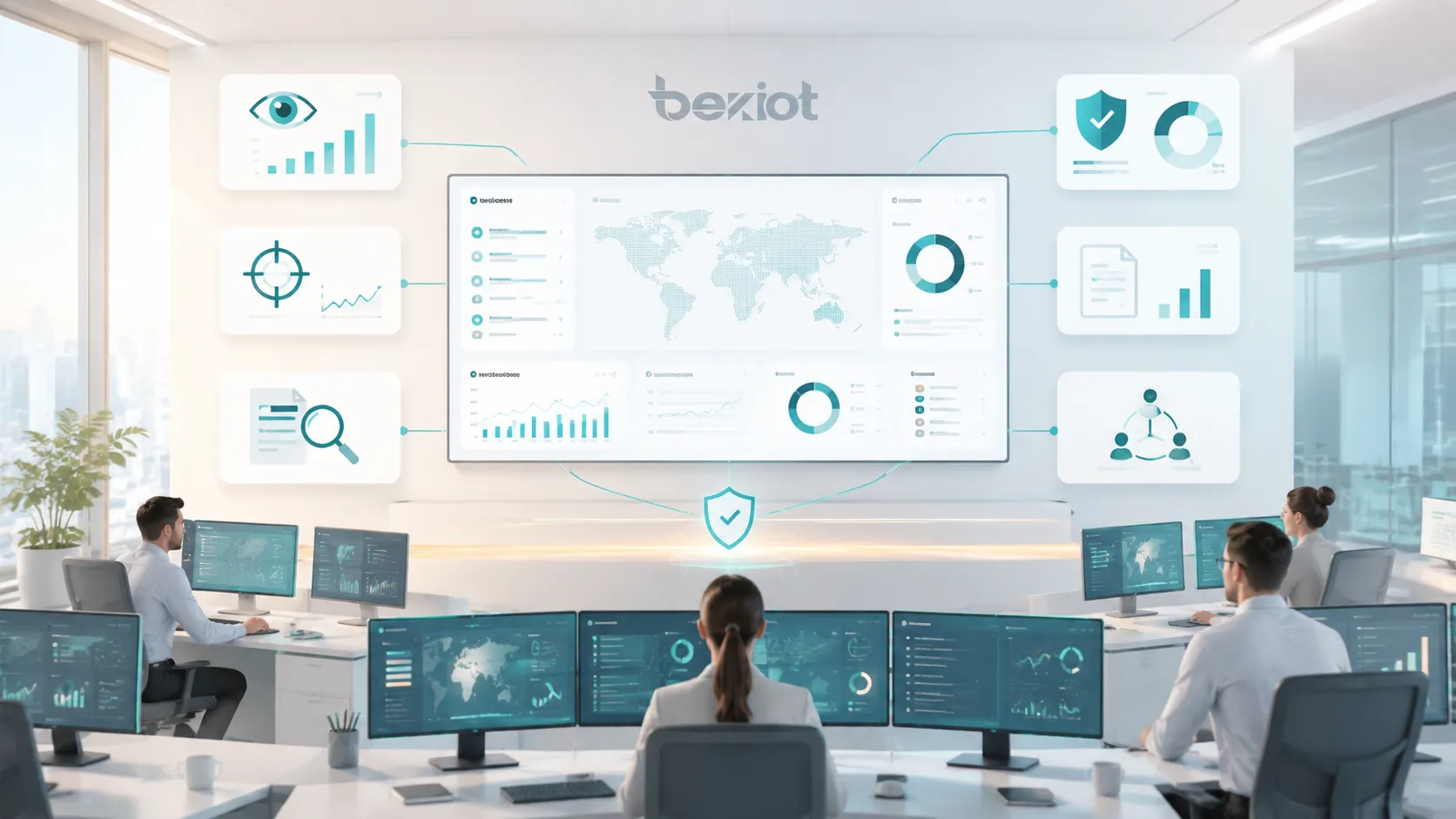 SIEM benefits showing improved visibility faster threat detection incident investigation compliance reporting and centralized security operations
