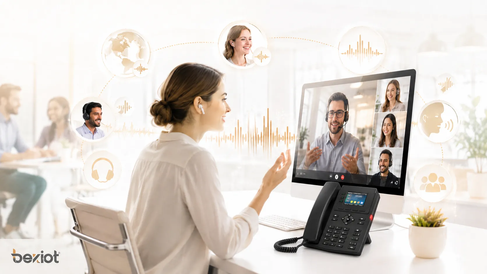 Wideband voice audio benefits showing clearer speech less listening fatigue better accent recognition natural voice quality and professional communication improvement