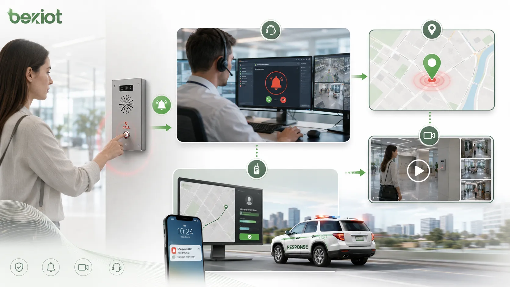 Alarm button deployment advantages, maintenance skills guidance plan