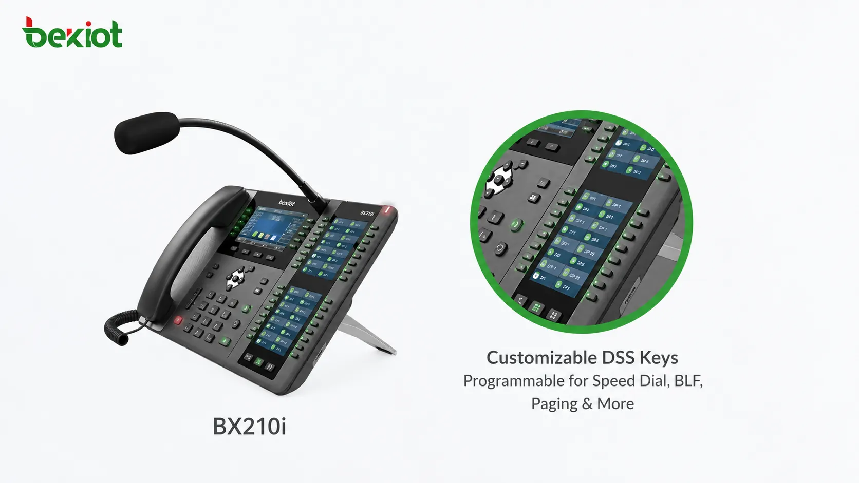 Becke Telcom SIP paging microphone console for dispatch room voice paging shortcut calling and IP communication platform
