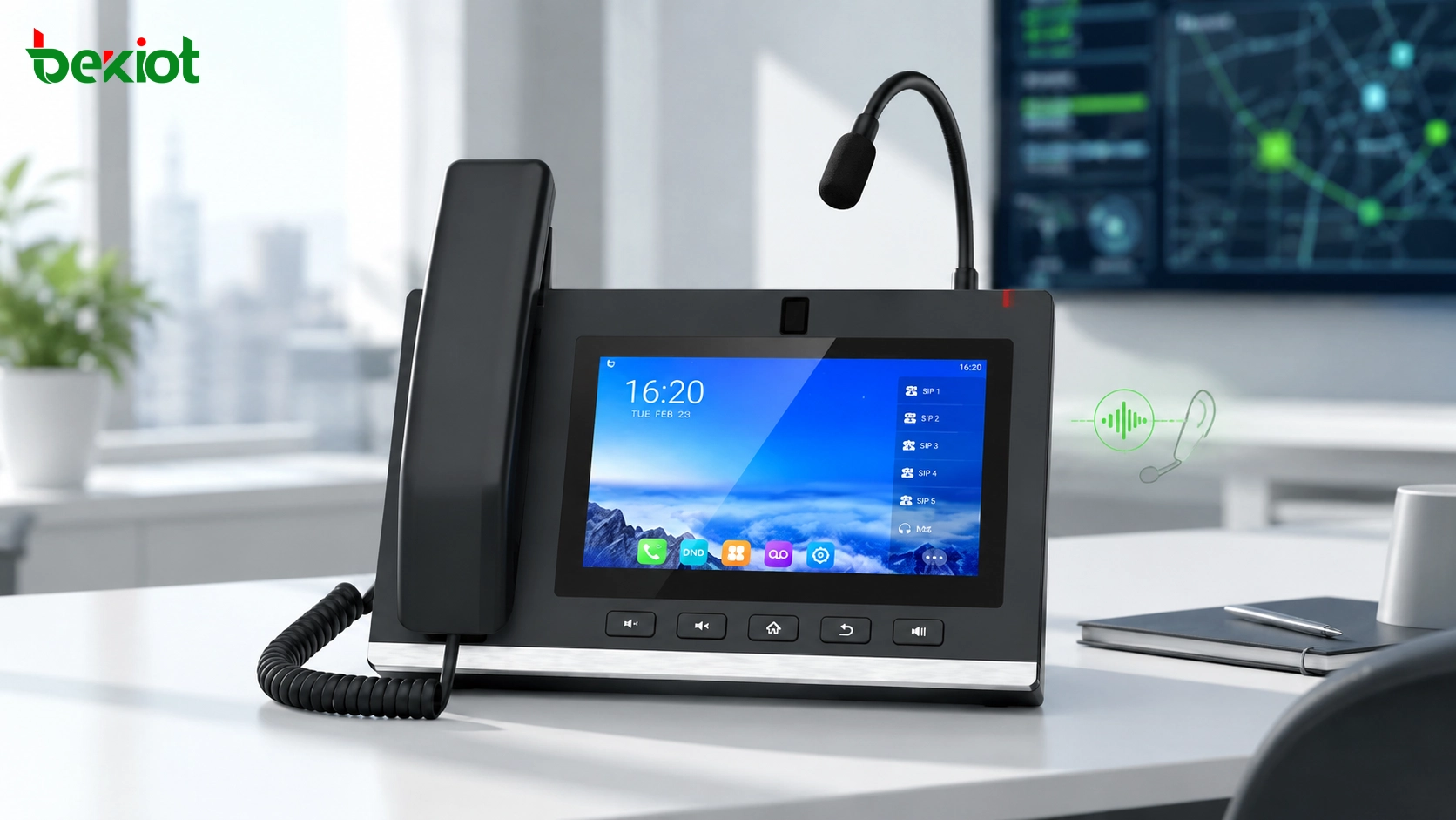 How to Use a Gooseneck Microphone SIP Phone with a RoIP Gateway