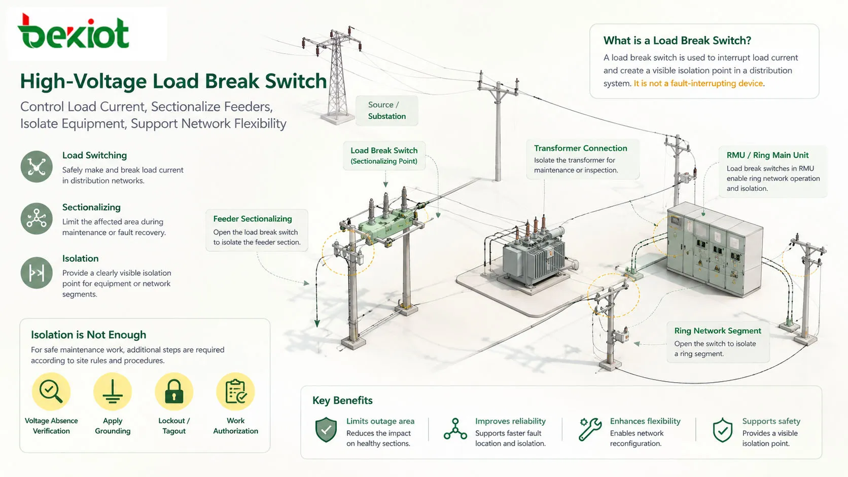 High-Voltage Load Break Switches: Operating Principle and Safety Procedures
