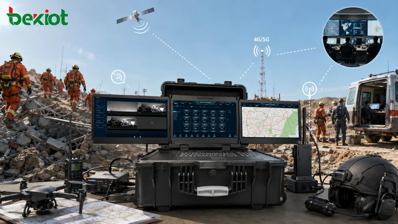 Portable Emergency Command Box for Field Rescue