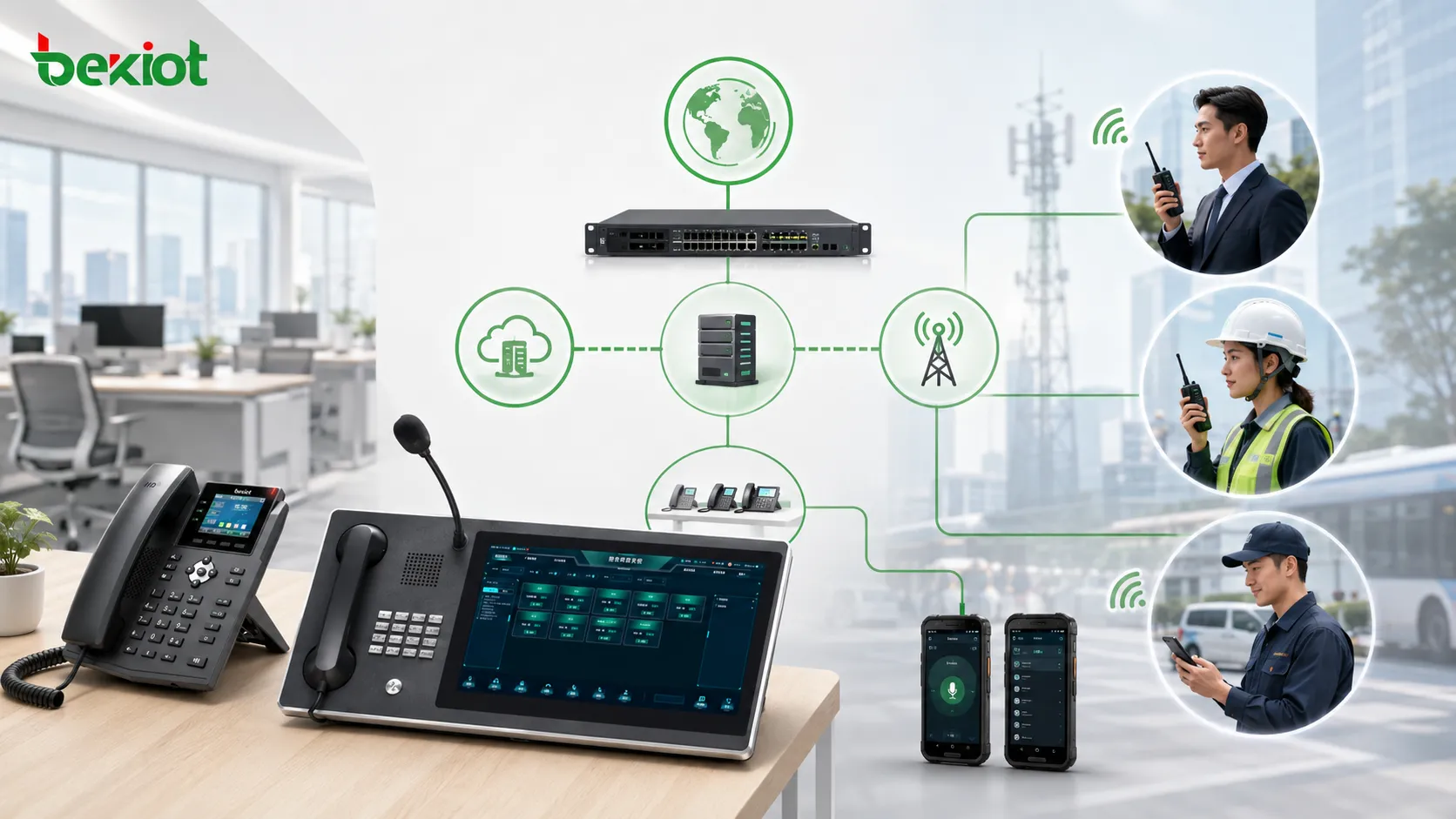 How Phone Systems Extend Wireless PTT and Mobile Office
