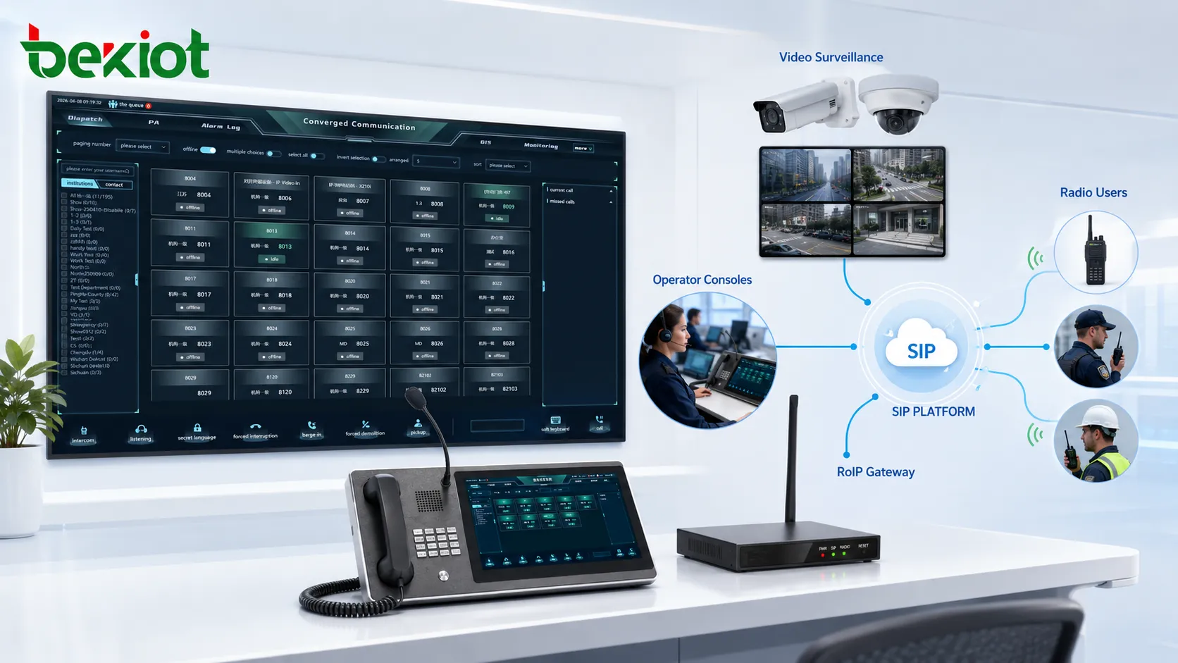 Command Center System Integration Solution for Video, Voice, Radio, and Dispatch Operations