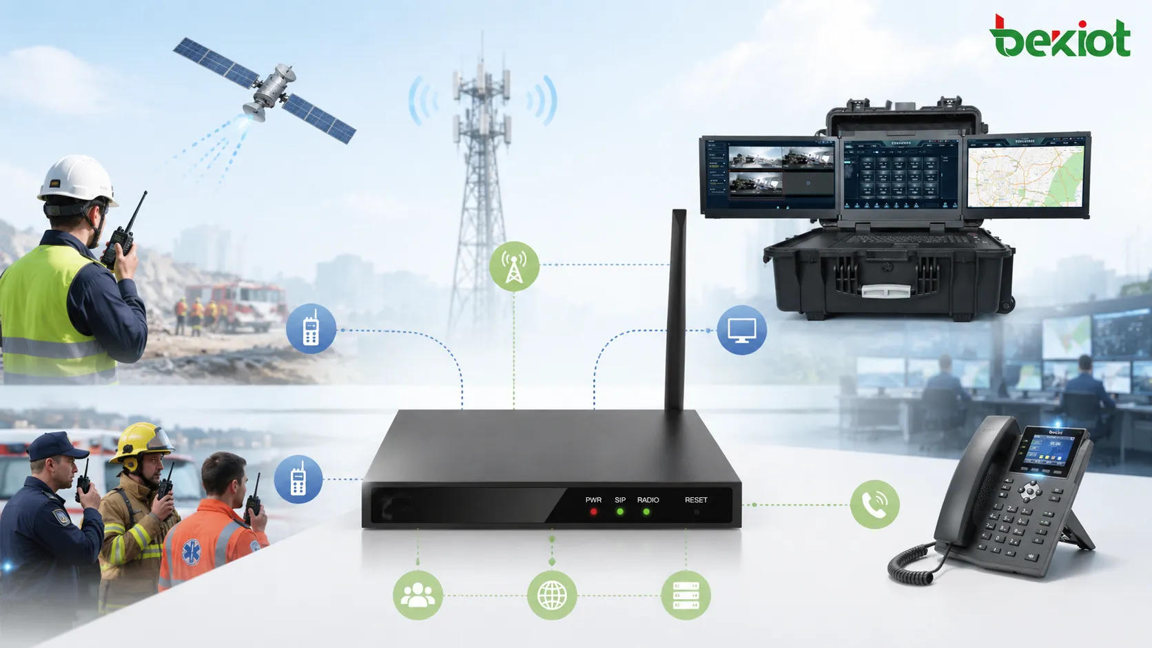 On-Site Emergency Command Solution for Large Command Center Coordination