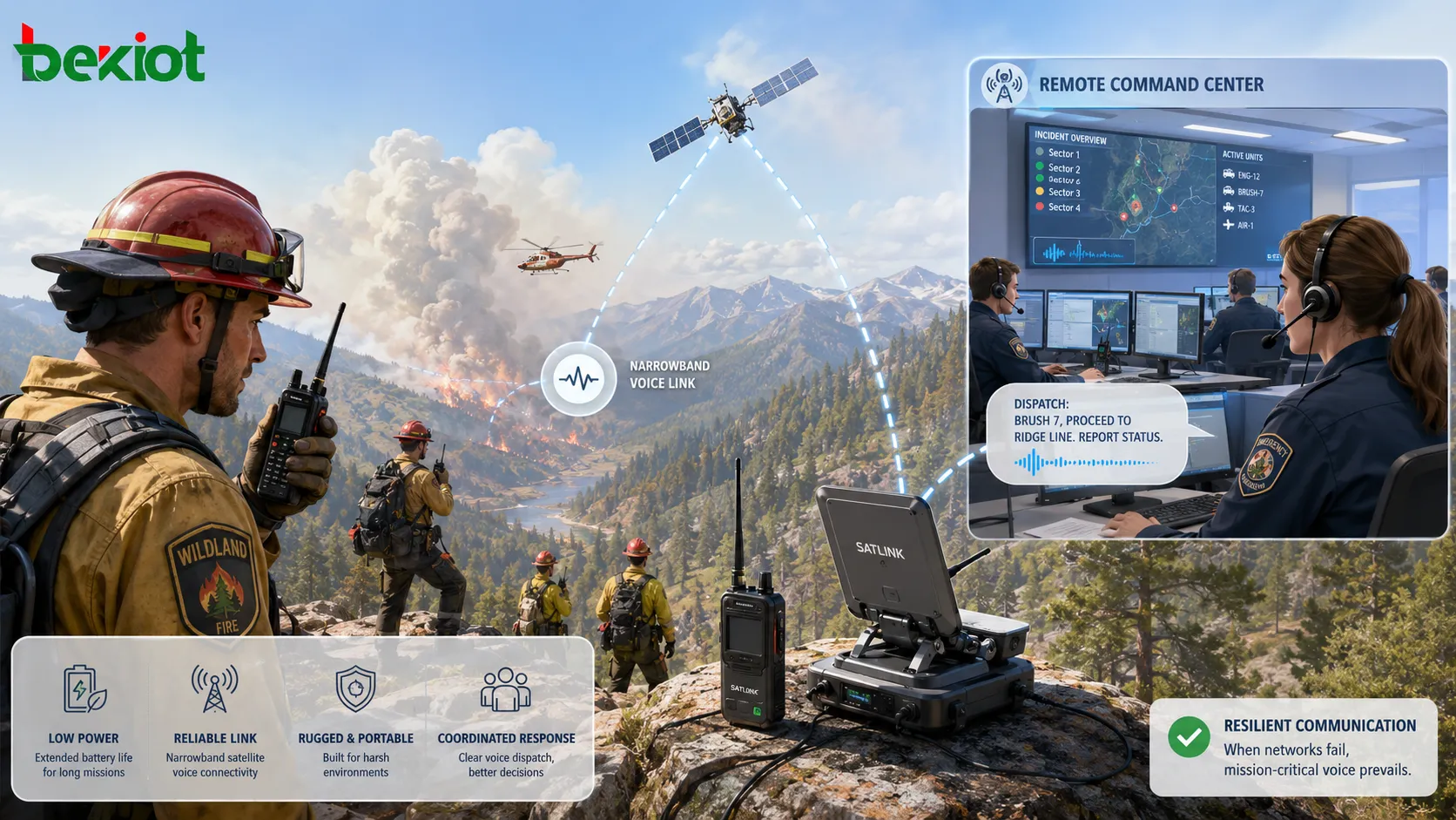 Narrowband Emergency Communication Solution for Field Command and Mission-Critical Response