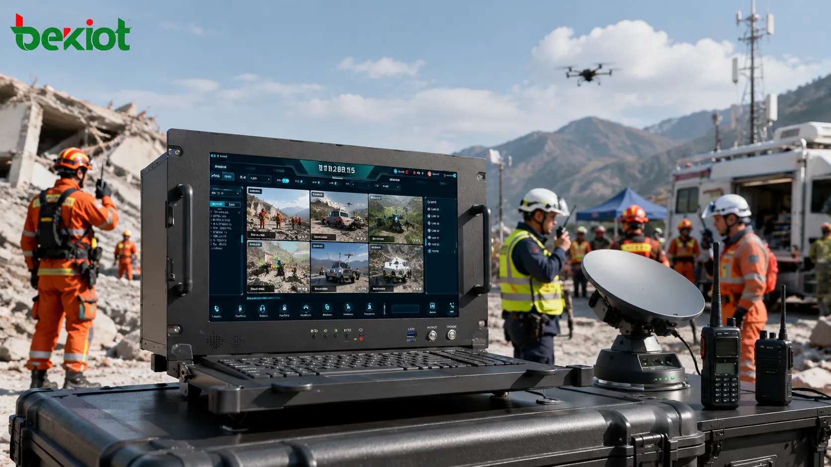 Portable Audio and Video Command Case Solution for Emergency Rescue Operations