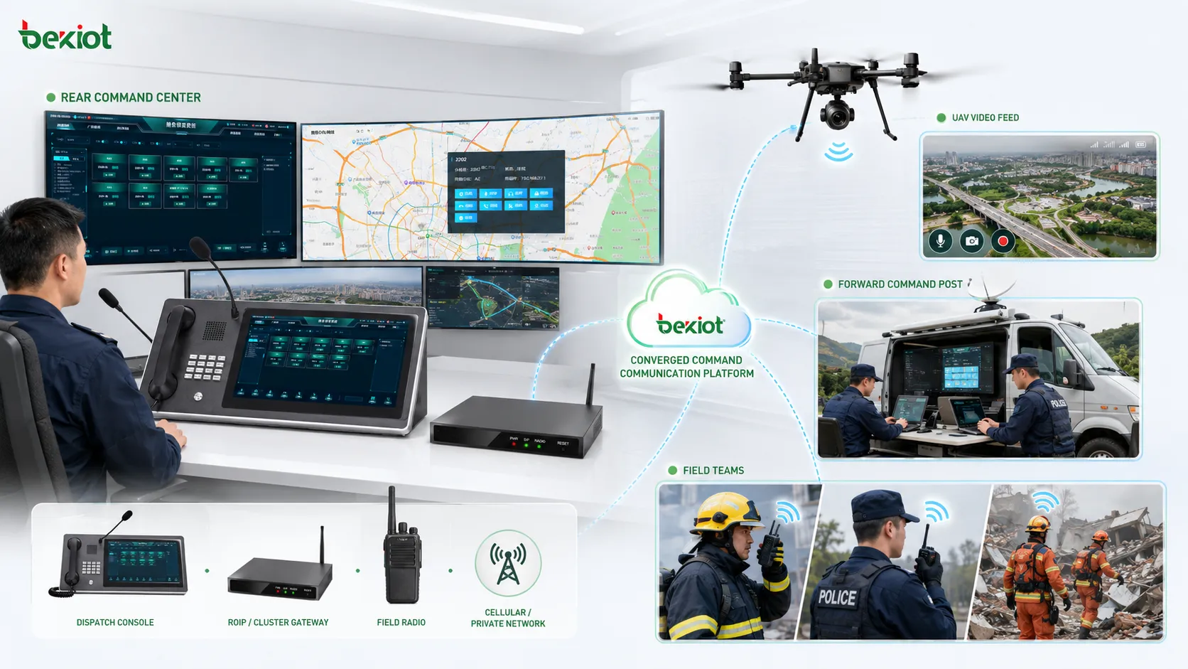 Converged Command Communication Platform Solution for Field Operations