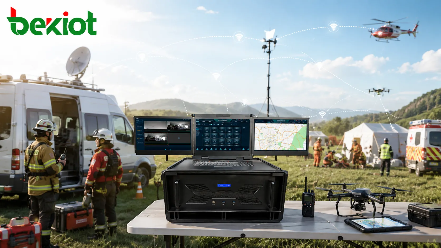 How to realize base-station-free field emergency communication?