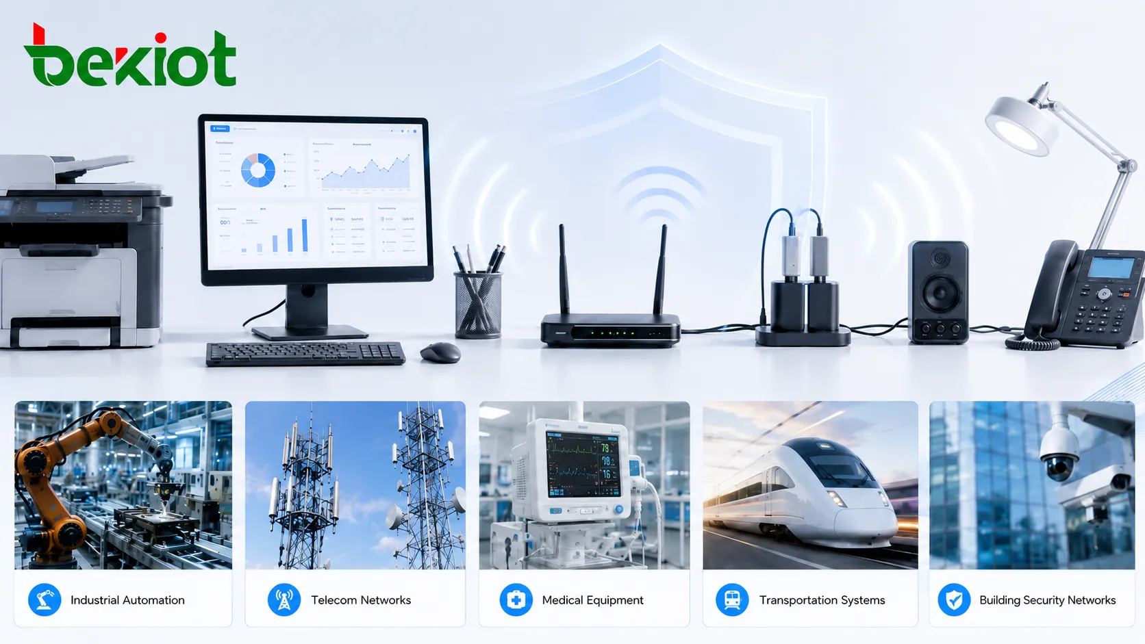 EMI applications in industrial automation telecom medical equipment transportation systems and building security networks