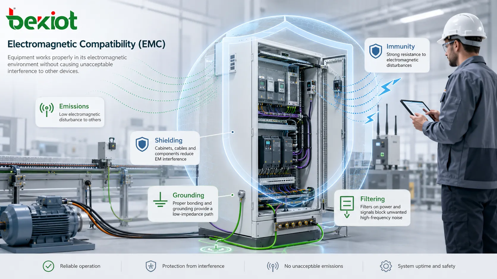 What are the strict technical standards for Electromagnetic Compatibility (EMC)?