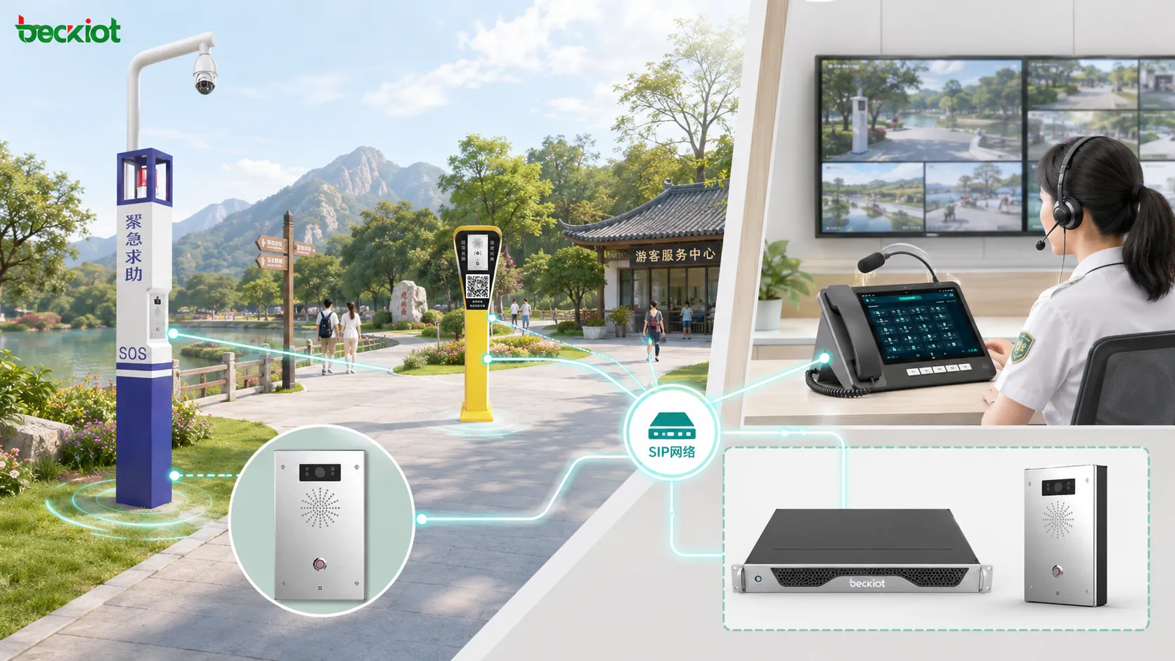How a Scenic Area Intercom Help System Works