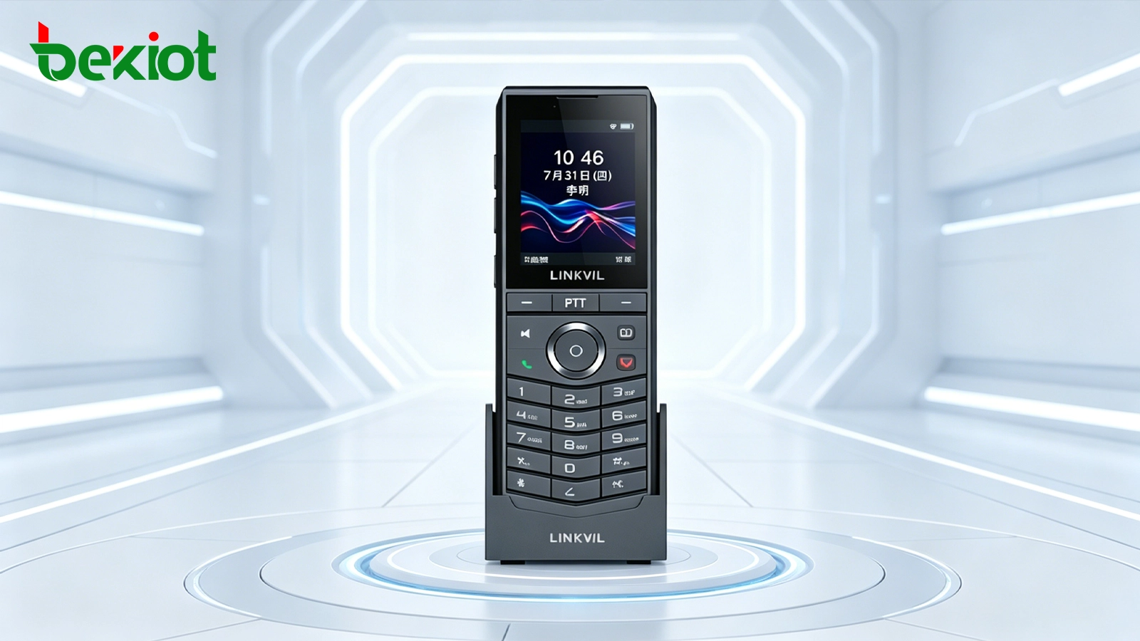 wireless SIP phone with PTT button and shortcut call keys for fast team communication