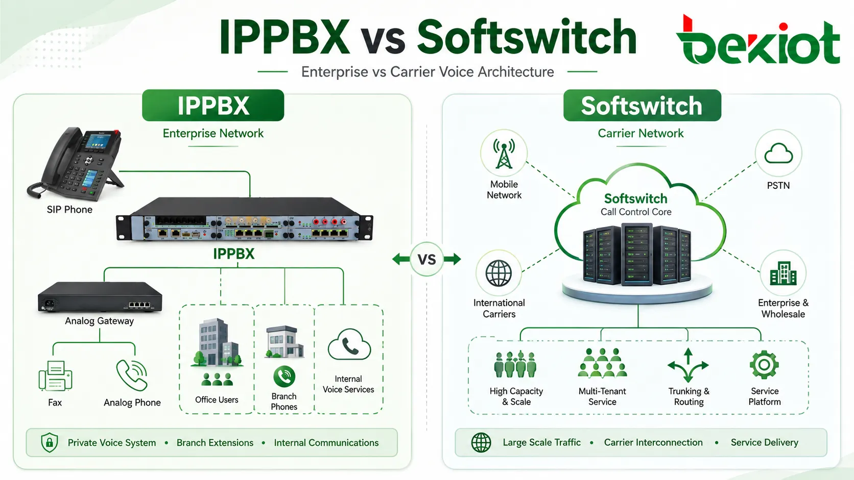 IPPBX vs Softswitch: Key Differences and Practical Solution Guide