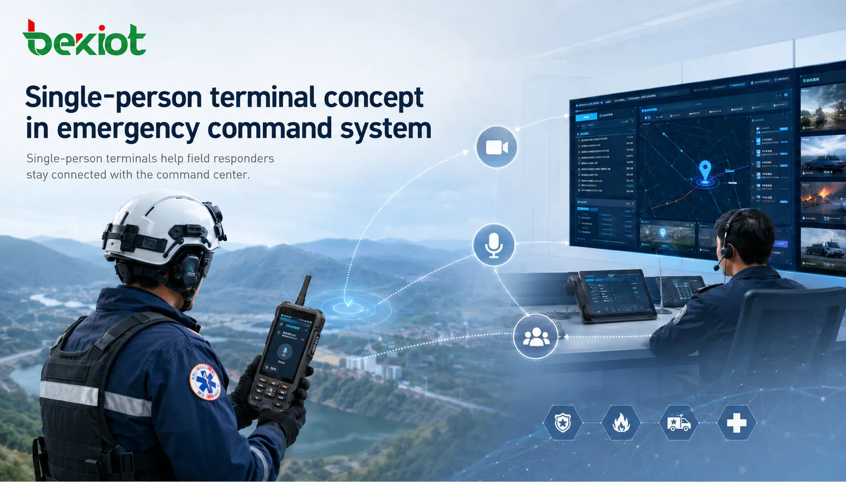What Is a Single-Person Terminal in an Emergency Command System?