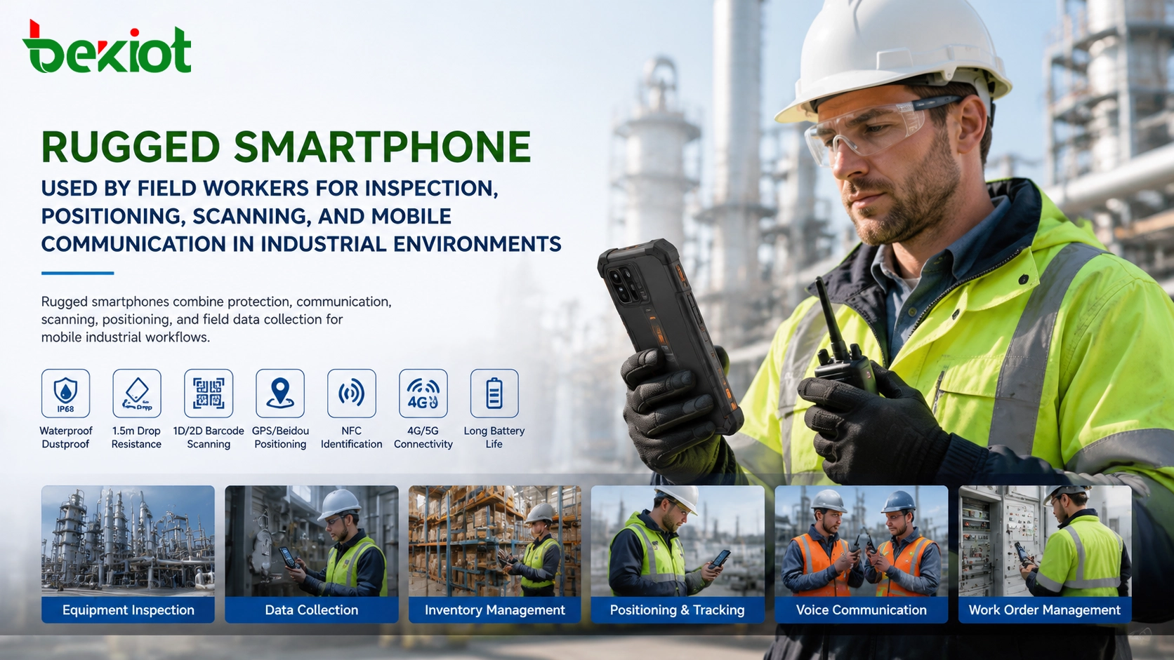 Rugged Smartphone Application Scenarios for Industrial and Field Operations