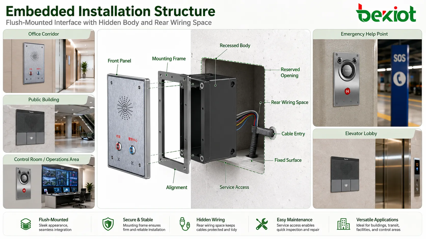 What are the special advantages and application scenarios of embedded installation?