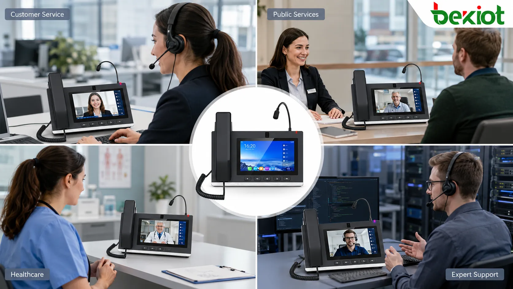 Video phones used in customer service remote consultation public services healthcare and expert support scenarios