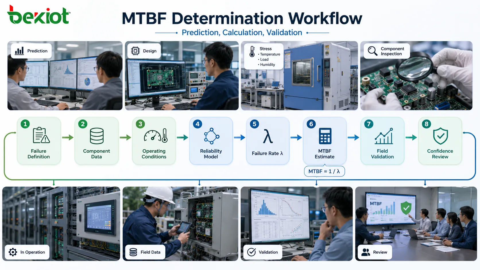 How is the MTBF standard determined and protection level judged?