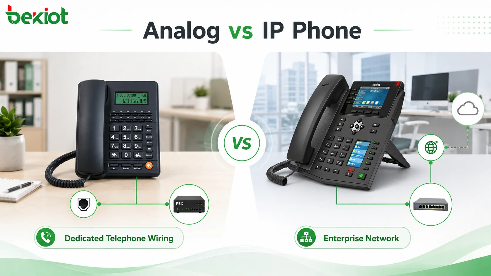 What Are the Differences Between Analog Phones and IP Phones?