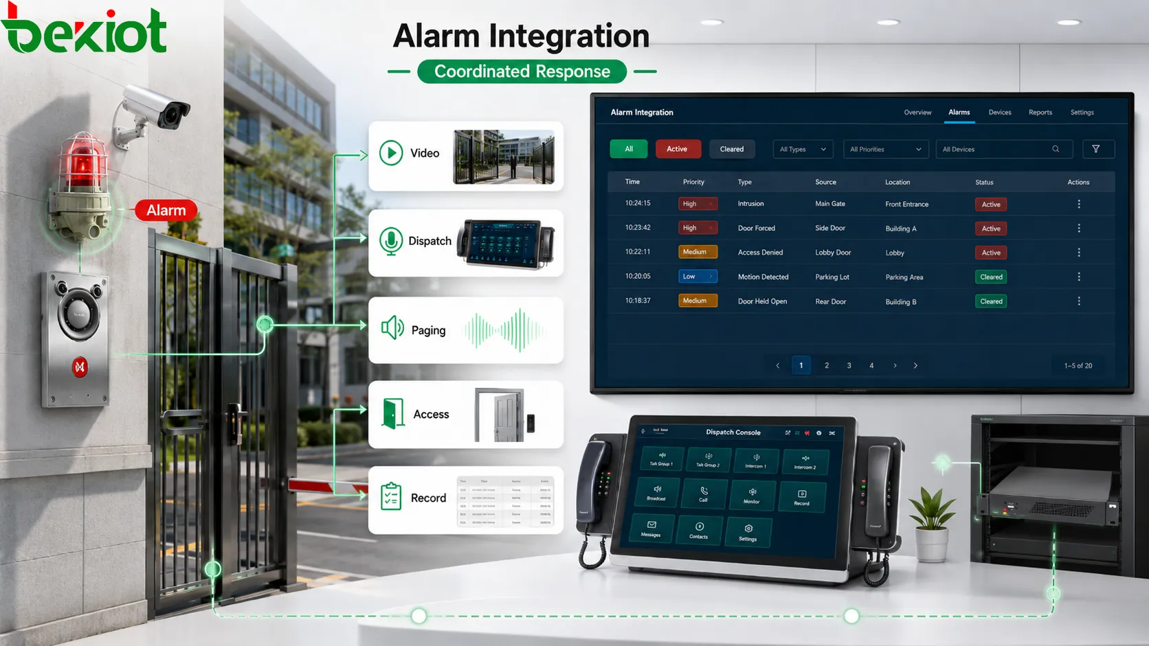 What are the system values of Alarm Integration?