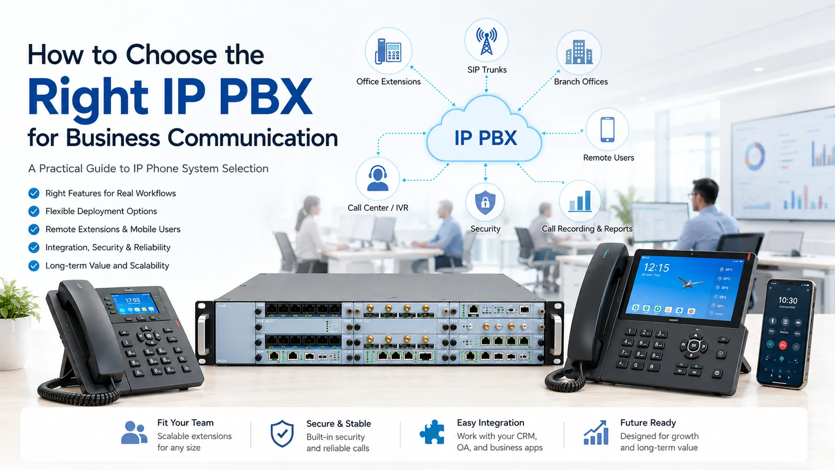 How to Select the Right IP PBX for Business Communication