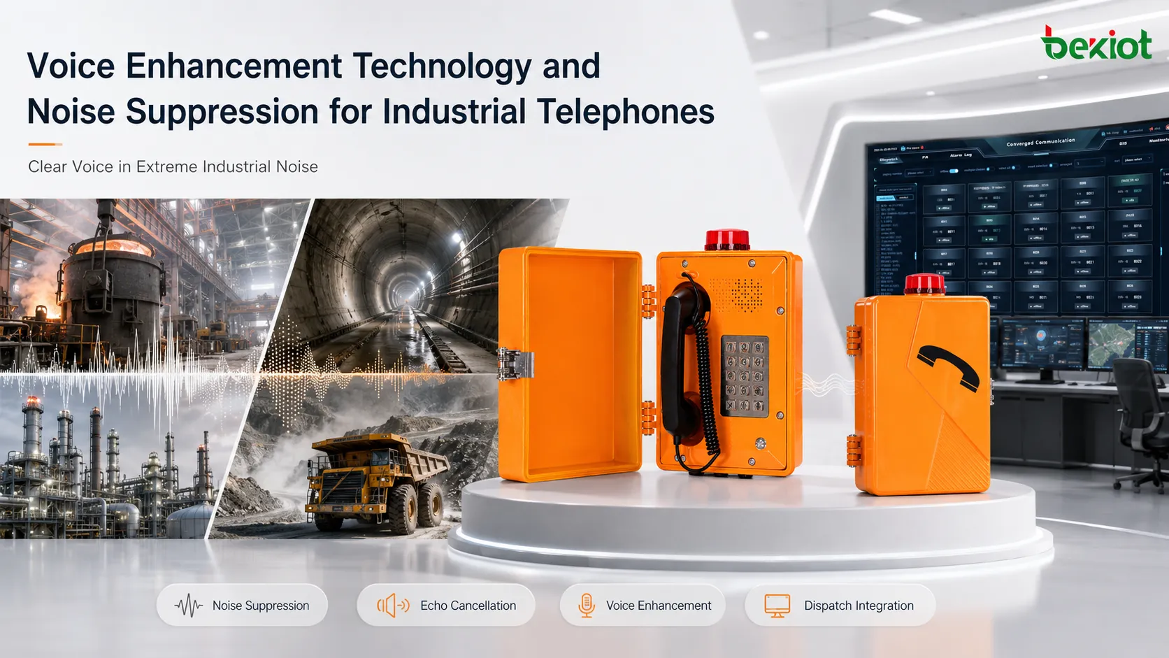 Voice Enhancement Technology and Noise Suppression for Industrial Telephones