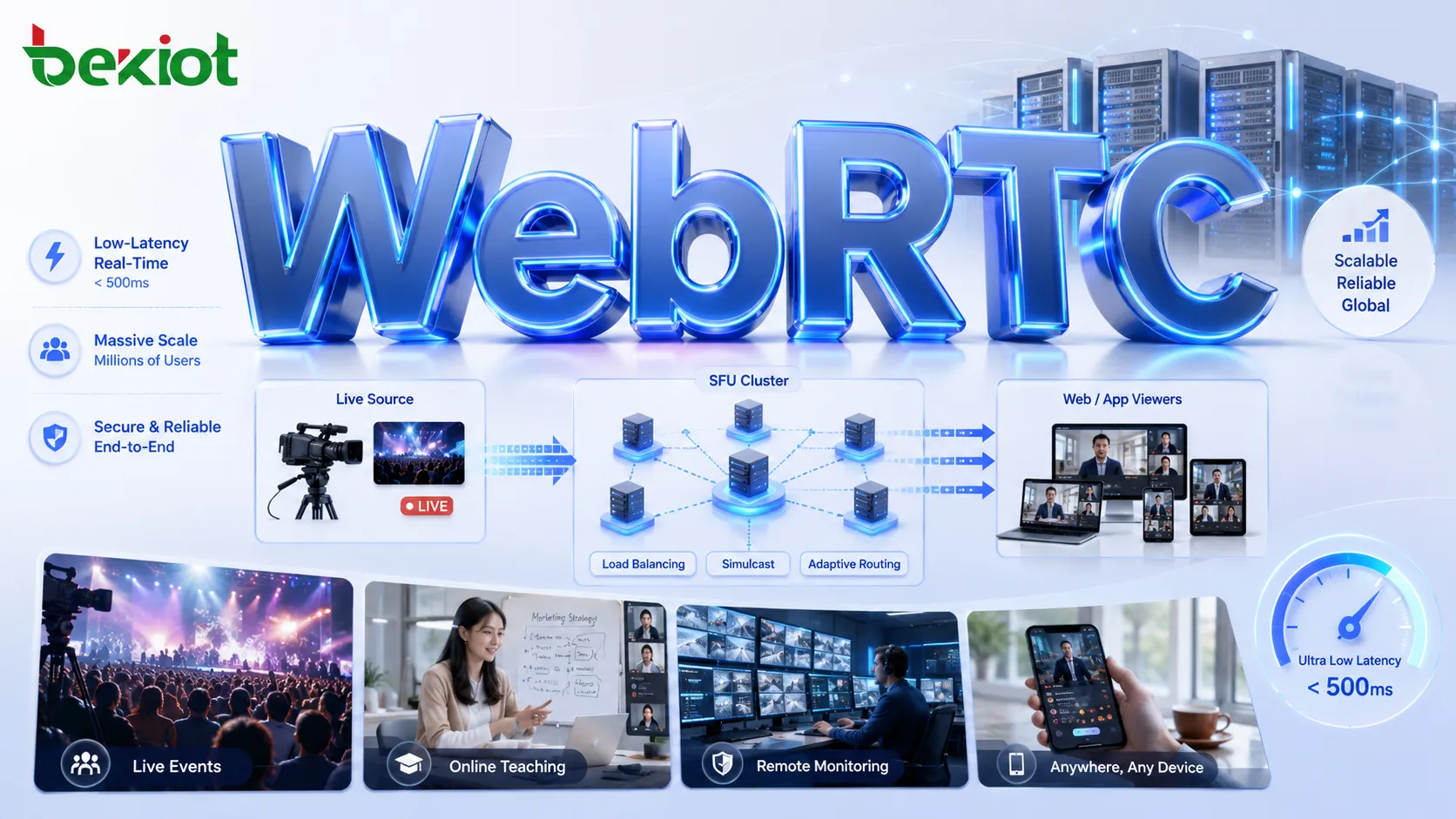 WebRTC Low Latency Live Streaming Tech Limits Real Cases and SFU Cluster Design