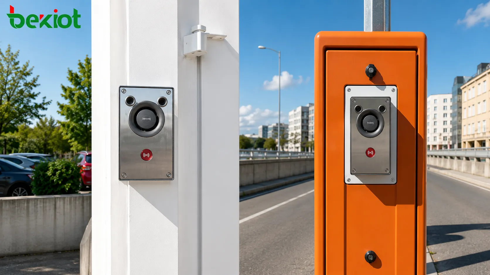 BHP-SOSA12 video intercom installed at a tunnel access point for outdoor emergency communication and video verification