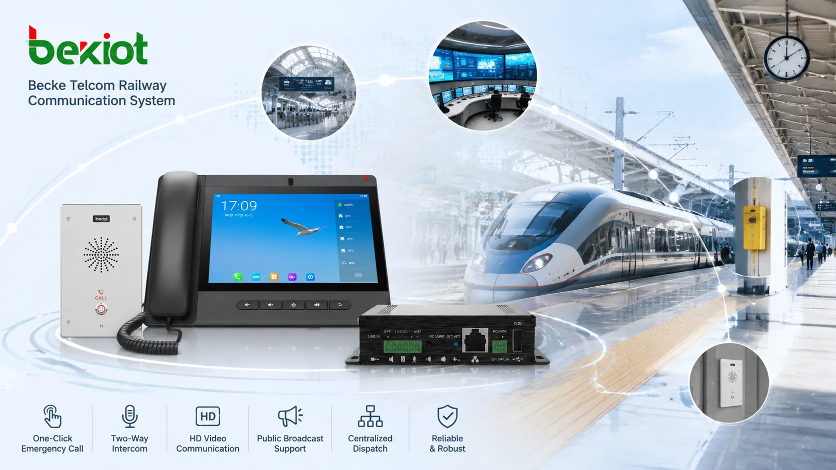 Becke Telcom Railway Communication System Case Study for Indonesia Station Safety and Dispatch