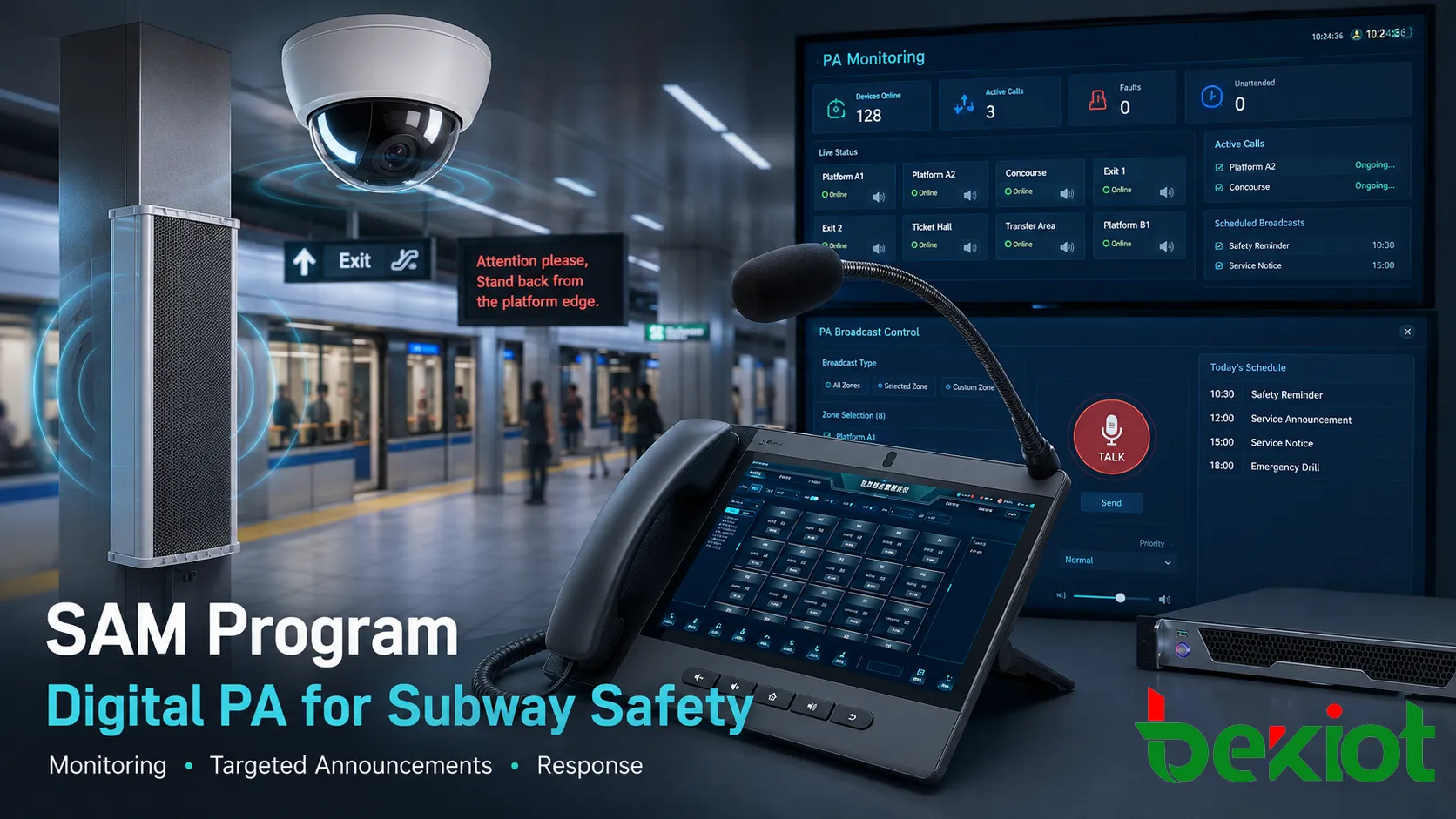 SAM Program and the Role of Digital PA in Subway Station Safety