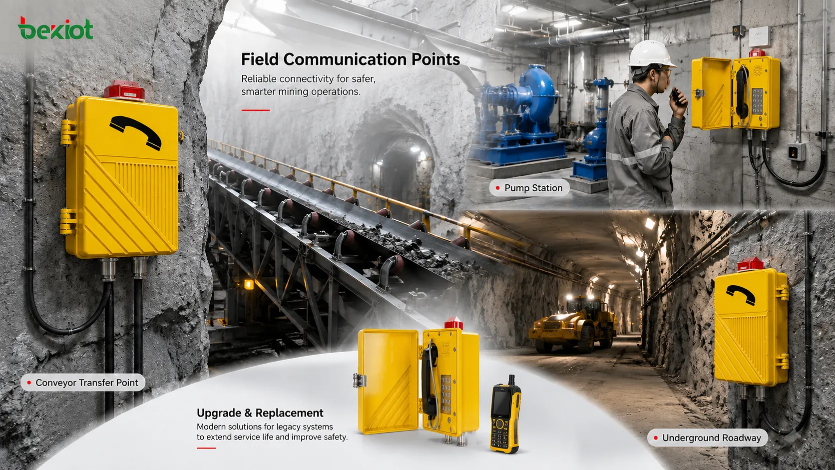 Mine explosion-proof telephone market factors showing safety compliance digital mine upgrade replacement cycle system integration maintenance support and purchasing evaluation