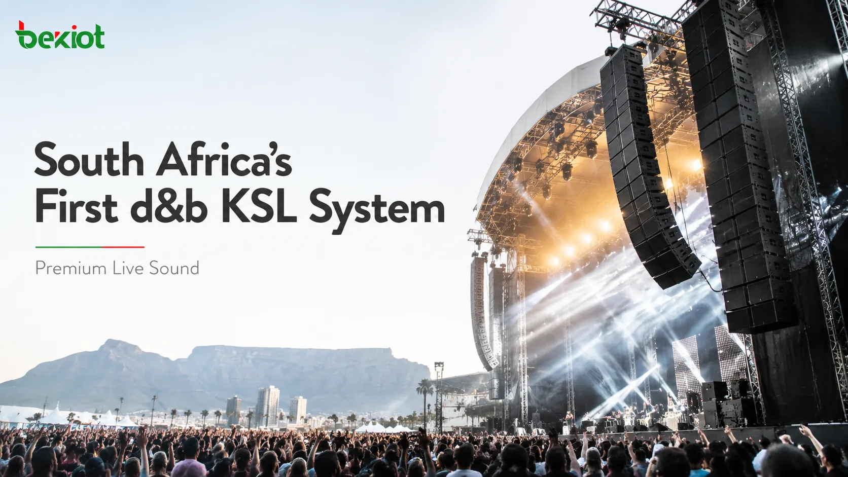 South Africa’s First d&b KSL System and the Growth of Premium Live Sound