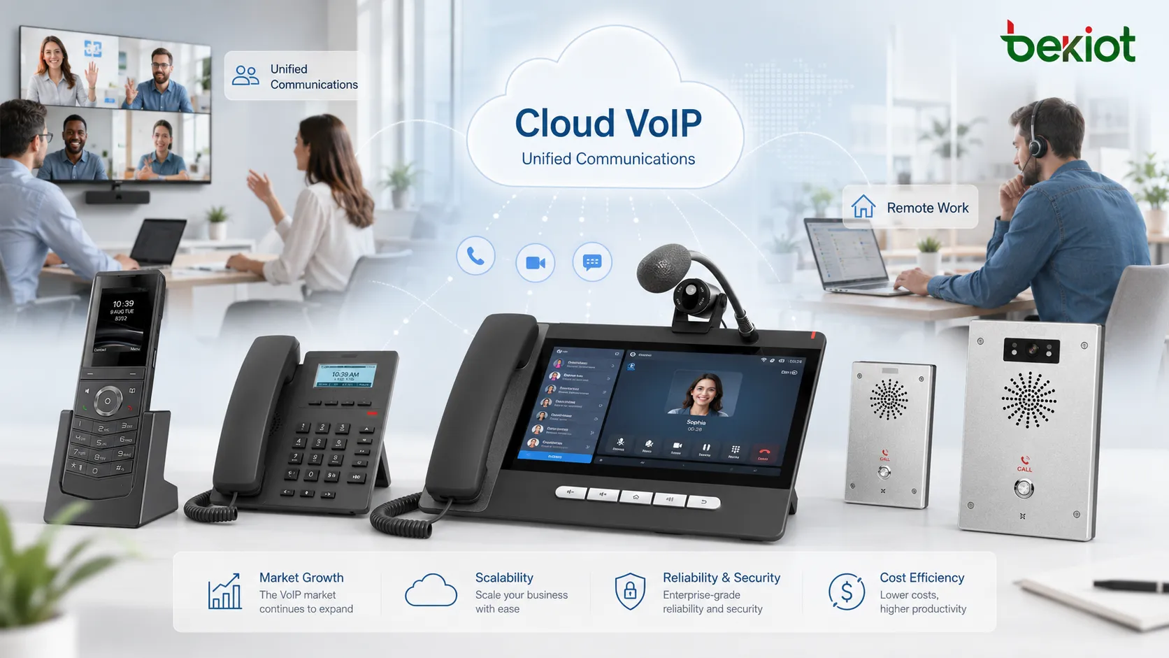 Telephony VoIP software market growth driven by cloud communication, remote work, unified communications and enterprise voice platforms