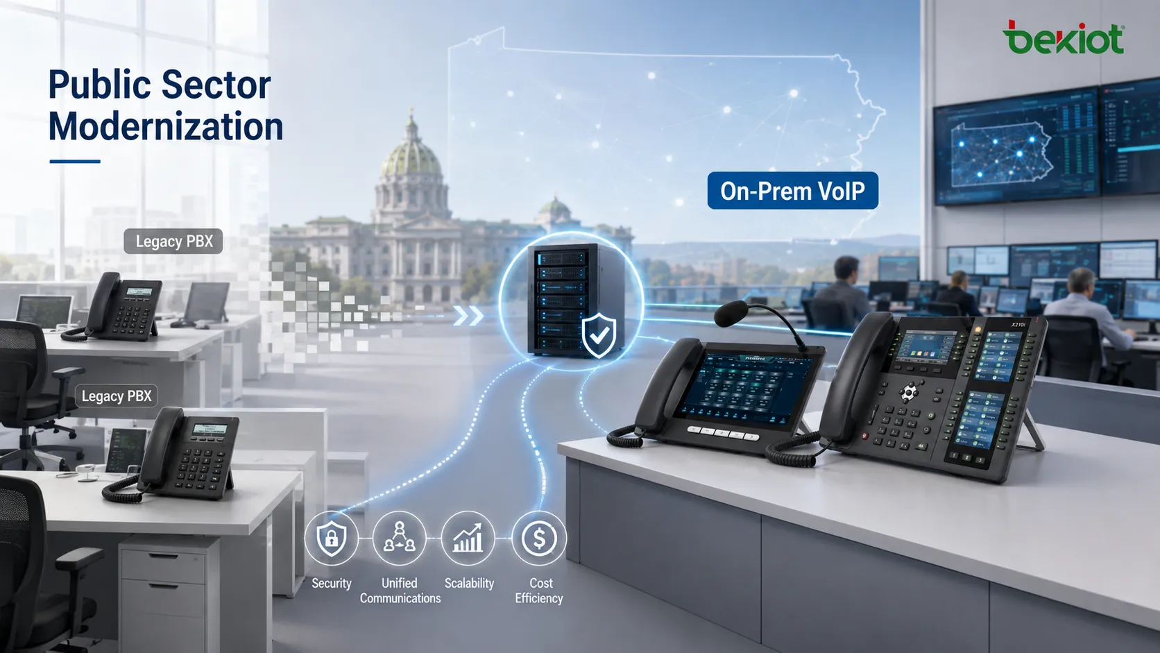 Planning design implementation migration and support for Pennsylvania PBX and VoIP projects across Harrisburg Philadelphia and Pittsburgh