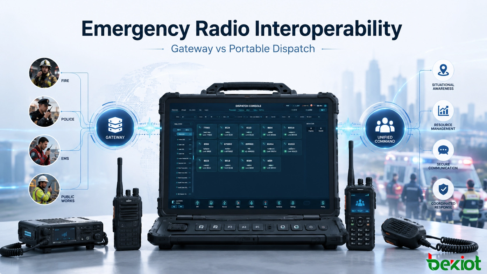 Emergency Radio Interoperability: Gateway vs Portable Dispatch Console