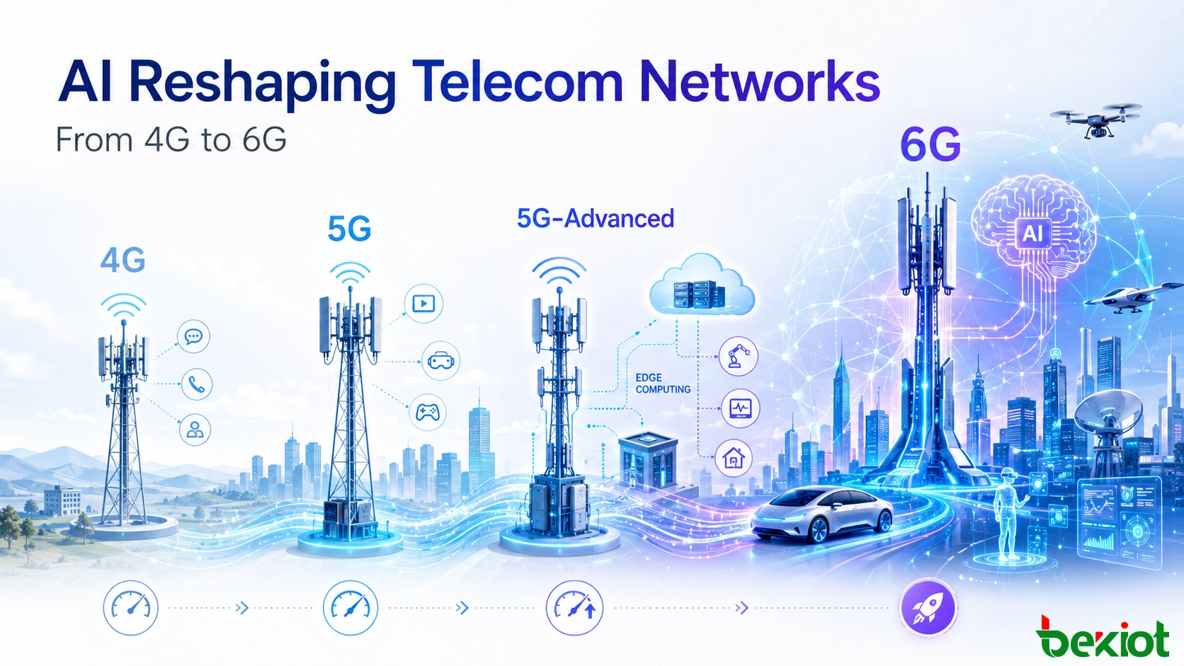 AI-Driven Mobile Network Evolution from 4G to 6G
