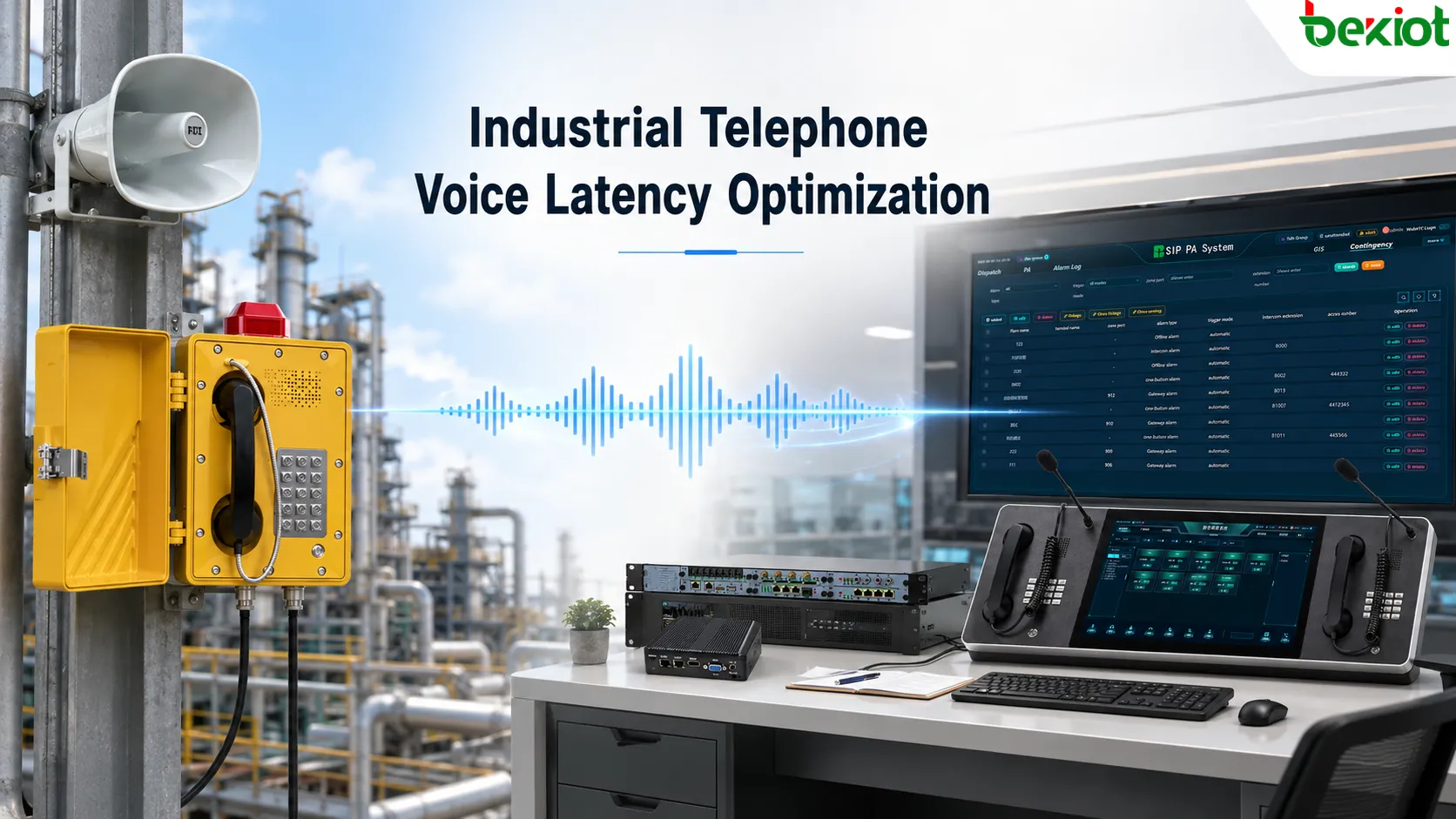 Industrial Telephone Voice Latency Optimization: End-to-End Design from Terminal to Platform
