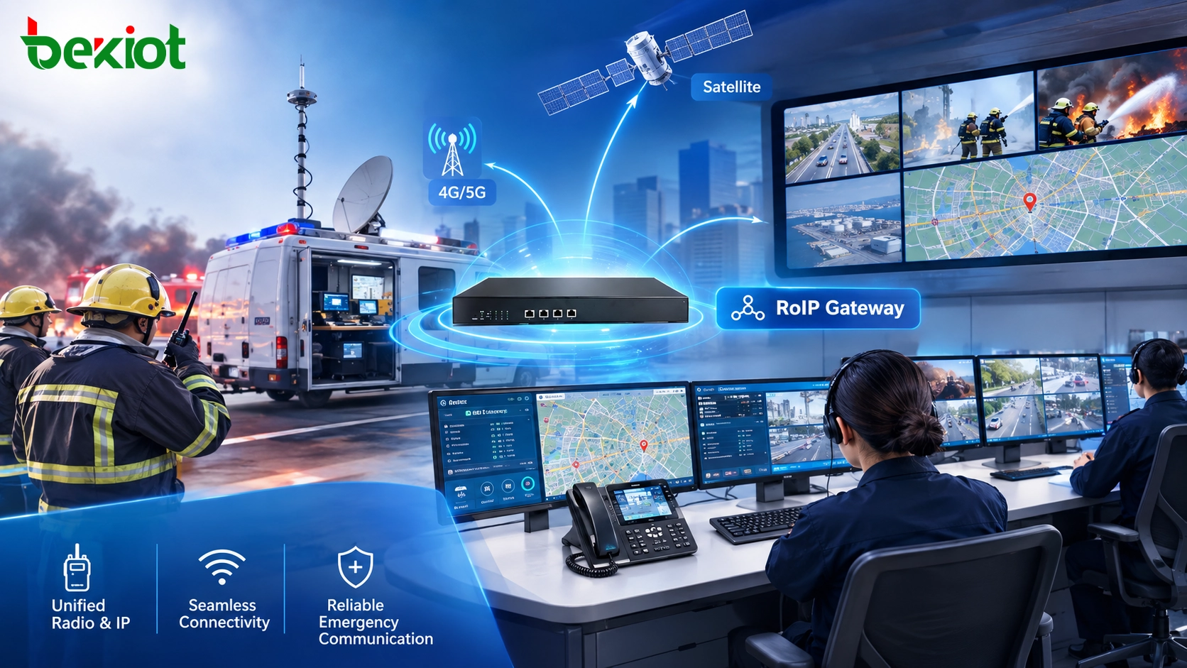 RoIP Gateway Integration for Emergency Command Vehicles