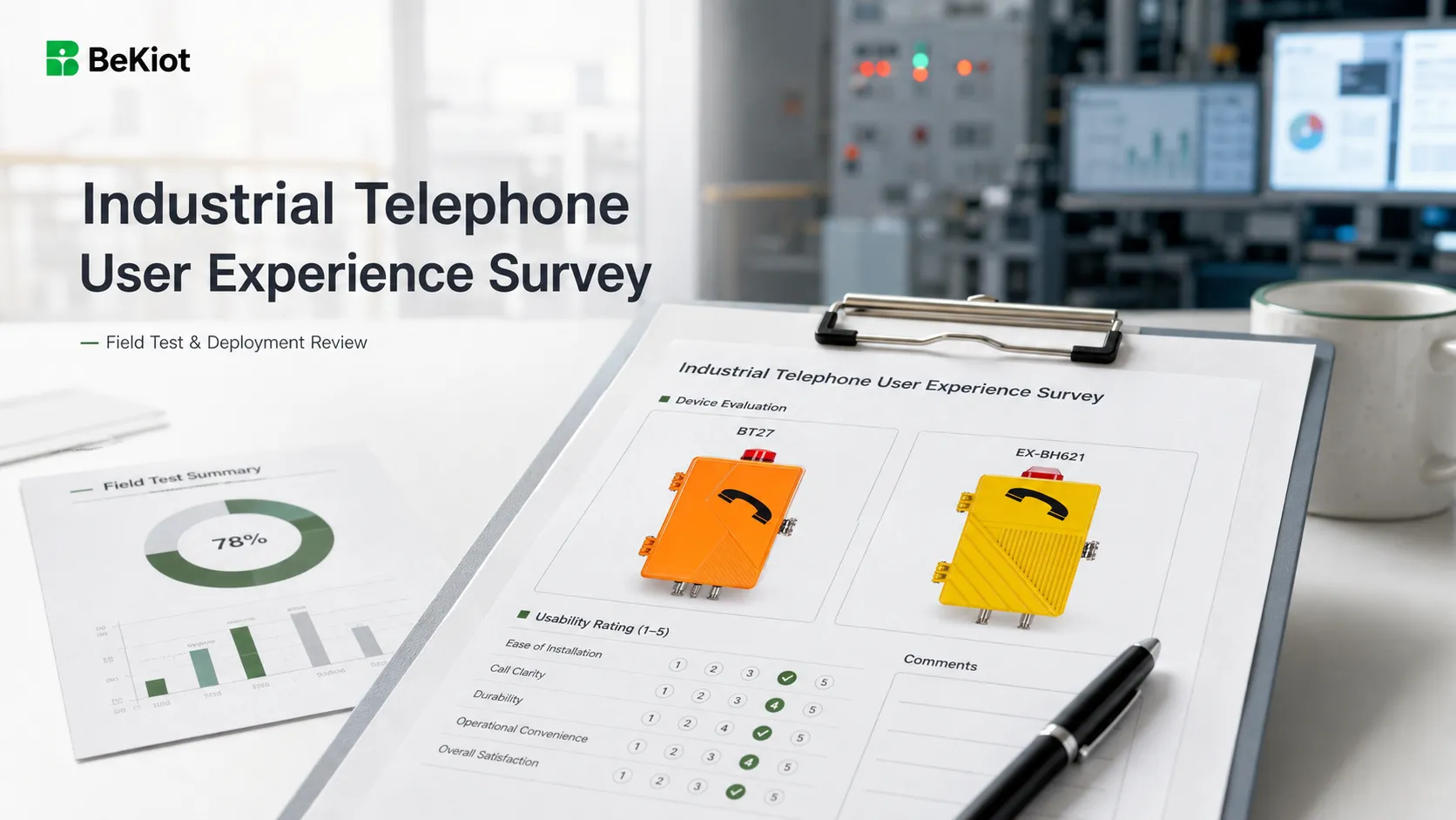User Experience Survey of Industrial Telephone Sets: Field Testing Dimensions and Selection Guidelines